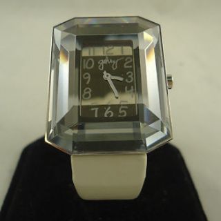 inv#2000 Frank Gehry Watch by Fossil with White Leather GH 1015