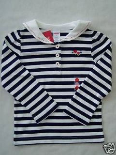 Gymboree HOLLAND DAYS Red Blue Navy Solid Stripe Sailor Polo Top NWT U 