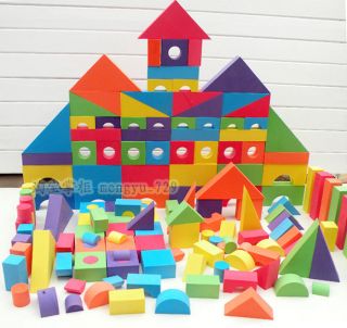 152 pcs Large EVA foam blocks,Soft sponge blocks,kids toy #012