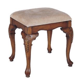   QUEEN ANN STYLE FURNITURE WOOD BATHROOM VANITY BENCH STOOL CHAIR NEW