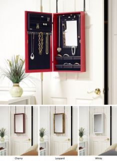   the Wall Jewelry Armoire with Mirrors in 4 Styles   Wall Mount able