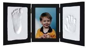   CLAY KEEPSAKE & PHOTO DESKTOP FRAME KIT Handprint Footprint Impression