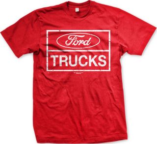 Ford Trucks Mens T shirt Motor Company Automobile Car Mustang Muscle F 