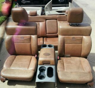 04 08 f150 king ranch leather interior saddle leather in