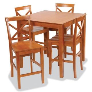 Stakmore Metro Style Pub Table and Chairs Set