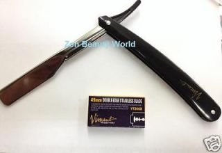 Newly listed NEW STANDARD DOUBLE EDGE STRAIGHT RAZOR_White+ 5 BLADES