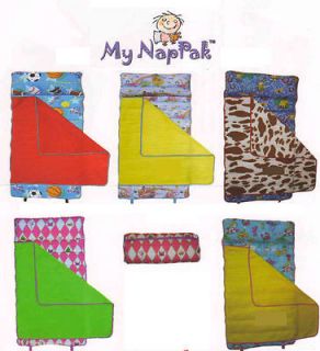   Pillow Comforter Fleece Blanket Portable Kids Nap Pak Sleep Mat NEW