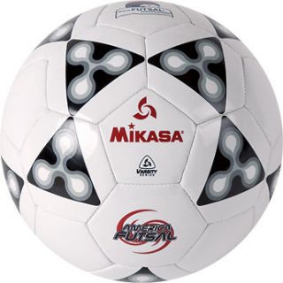Mikasa America Futsal Ball, Low Bounce Soccer Ball Size 4,Black White