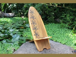   SURFBOARD Tiki Chair with TURTLES Hawaiian Tiki Bar Outdoor Furniture