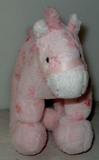 ROCKING HORSE PLUSH TOY TY Pluffies Pink Soft Plush Stuff Animal