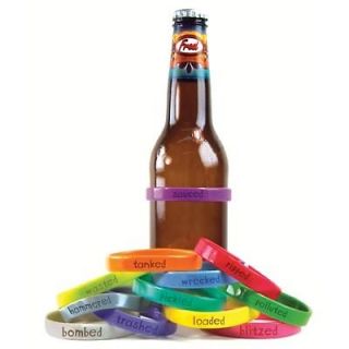 Fred BEER BANDS Wrist DRINK ID Party Supplies BOTTLE Can