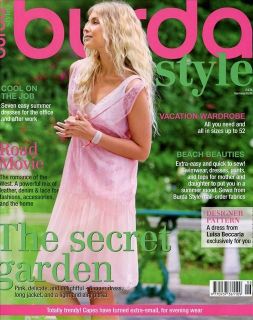 Burda Style Magazine 6/12 fashion sewing THE SECRET GARDEN