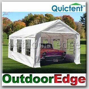 20x10 Heavy Duty Portable Garage Carport Car Shelter Canopy White