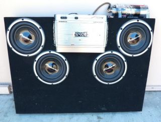 Boss NXD 4500 Watt Amp / 4 Pioneer 12 Champion Speakers/ 3.5s Car 