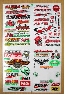 Stickers Decals Nitro Gas Car Monster Truck 4WD RTR RC Buggy Racing 1 