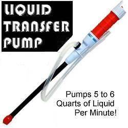 LIQUID TRANSFER PUMP Battery Power SIPHON GAS OIL WATER