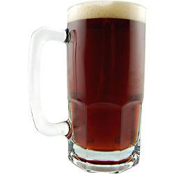 German Extra Large Glass Beer Mug – 34 oz   Stein   Heavy Glassware 