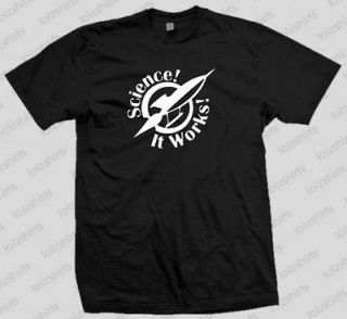 Science It Works Rocket Logo Anti Religion Reason T Shirt