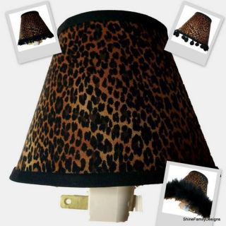 Leopard Skin Print IV Night Light   Bed/Bath Decor