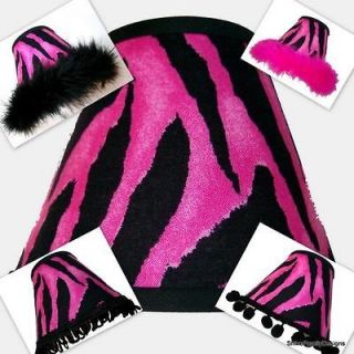 Hot Pink and Black Tiger Print Night Light   Zebra