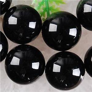   12mm Natural Black Agate Onyx Round Gemstones Loose Beads 15  Cly193