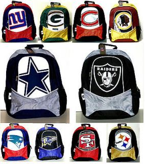 NFL Licensed Backpacks   Full Size   Assorted Teams   FREE Priority 
