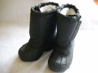 Black Water Resistant OUTBROOK Kids Duck Rain Snow Boot Shoes   Sz 8 