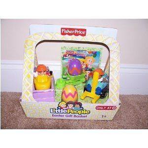 Fisher Price Little People Spring Gift Basket Set for Boys includes 