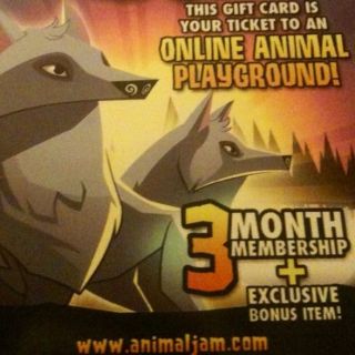   JAM NATIONAL GEOGRAPHIC 3 MONTHS GIFT MEMBERSHIP CARD ARCTIC WOLF