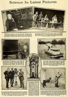   Science Inventions Airboats Army Radio Telephone General Electric