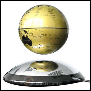 MAGNETIC LEVITATION GLOBE FLOATS / ROTATES IN AIR 4 inch ROTATION 