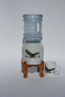 Eagle Soar Porcelain Water Dispenser Crock Mini Set 707