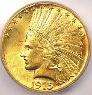 1915 S Indian Gold Eagle $10   ICG MS62   Rare S Mint Uncirculated 
