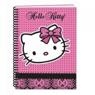   Kitty Silhouette A4 Notebook School Girls Stationery Brand New Gift