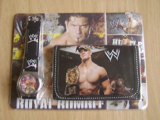 WWE Superstars watch & wallet set, perfect xmas gift with battery 