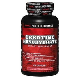 GNC Pro Performance Creatine Monohydrate, 120 Capsules Y