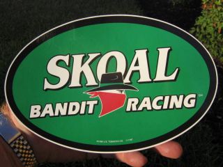 RARE SKOAL BANDIT RACING OVAL DECAL 1998