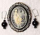 Vintage Cameo Brooch Pin Gold Tone Jewelry Cameos Pins