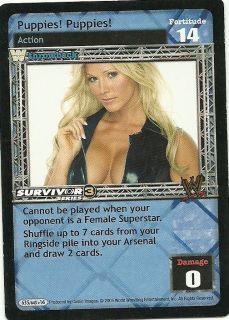WWE Raw Deal Rare SS3 Puppies Puppies TB Throwback Torrie Wilson