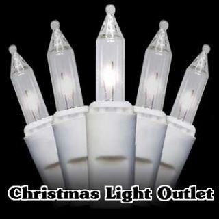 FREE SHIP 100 Mini Clear Christmas Outdoor Wedding String Lights 27ft 