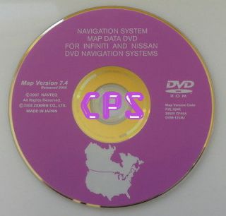   2004 2005 Infiniti QX Model QX56 Navigation System DVD Map U.S Canada