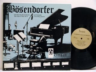 RARE Bosendorfer Kimball Recording Piano LP SOUND 80 NEAR MINT Vinyl