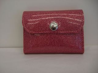   Queen Mini Wallet Lipstick Pink Glitter Retro Pinup Rockabilly Hotrod