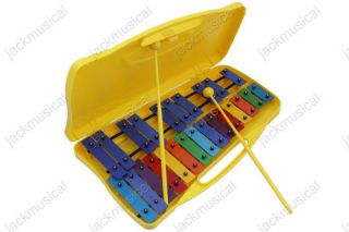 Yellow GLOCKENSPIEL XYLOPHONE   25 NOTES COLOURFUL 25key
