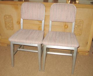 Goodform Emeco Aluminum Dining Side Chairs Mid Century