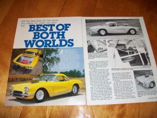 Original 1961 Corvette Convertible Prostreet Article