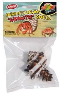 ZOO MED HERMIT CRAB GROWTH SHELL LARGE 1PK ASST COLORS & STYLES FREE 