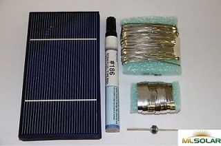 40 3x6 Solar Cell Kit Tab, Bus, Flux, Diode 1.8W each