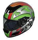 DOT   GREEN BLADE   Racing Motorcycle Helmet   Full Face Anti scratch 