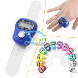   Digit LCD Electronic Digital Golf Finger Hand Ring Tally Counter